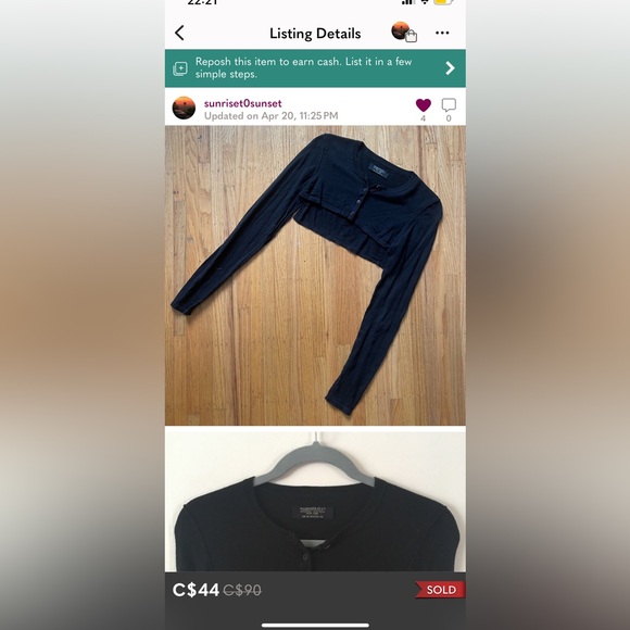 All Saints wool thinner shrug 6 s/m - Picture 2 of 3